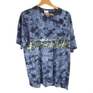 Cleveland Metroparks Zoo Mens Tie Dye Wolf Tshirt